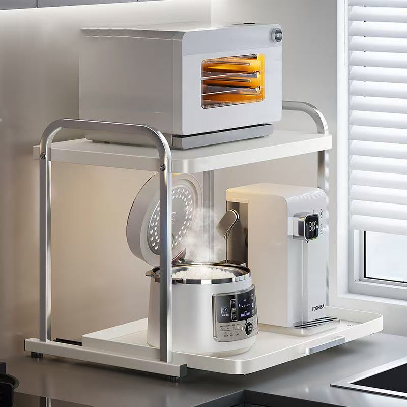 Kitchen Appliances Oven - 2 Layers Microwave Oven Rack Pull-out