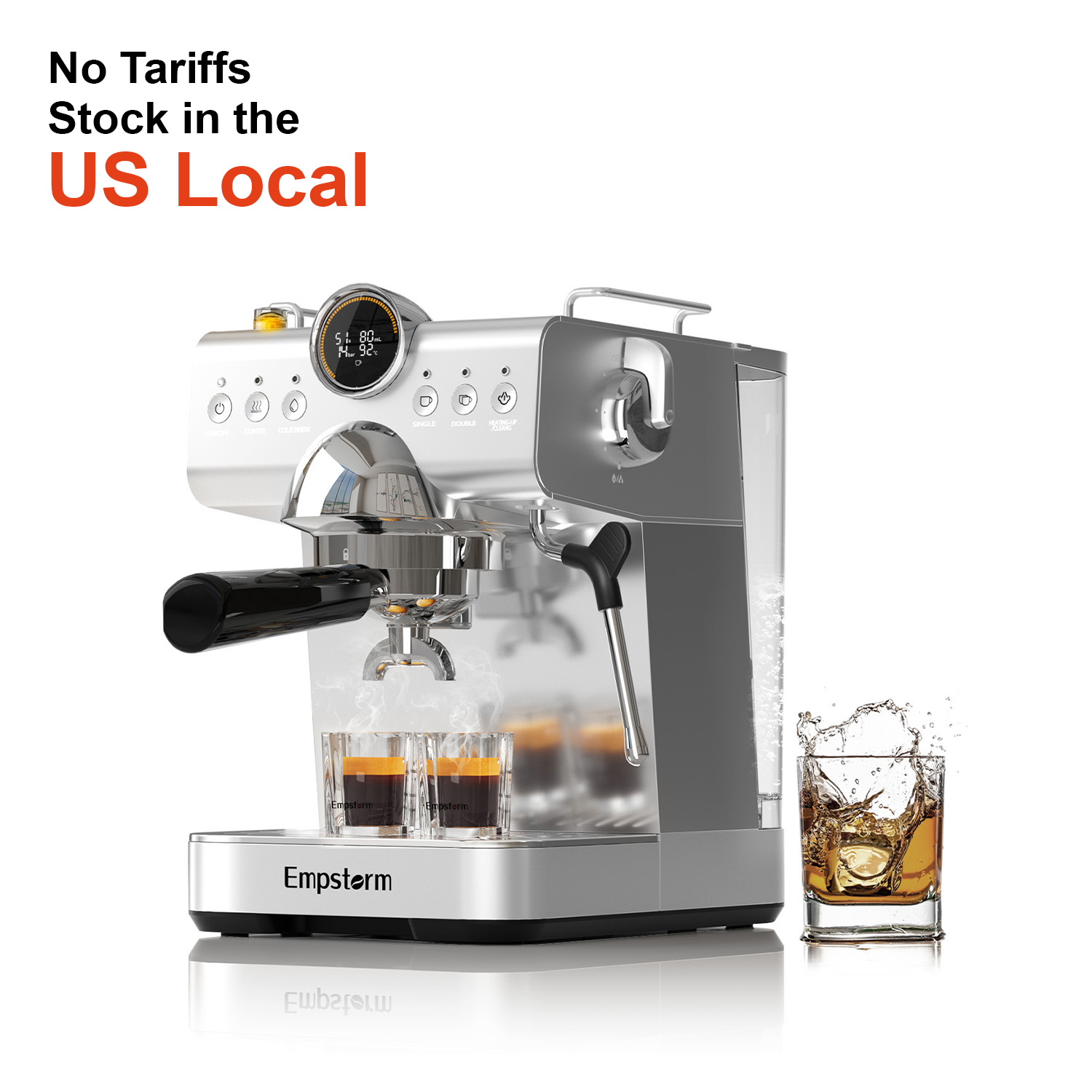 Espresso Machine Semi Auto - Empstorm Factory Price Double-serve Intelligent Cold