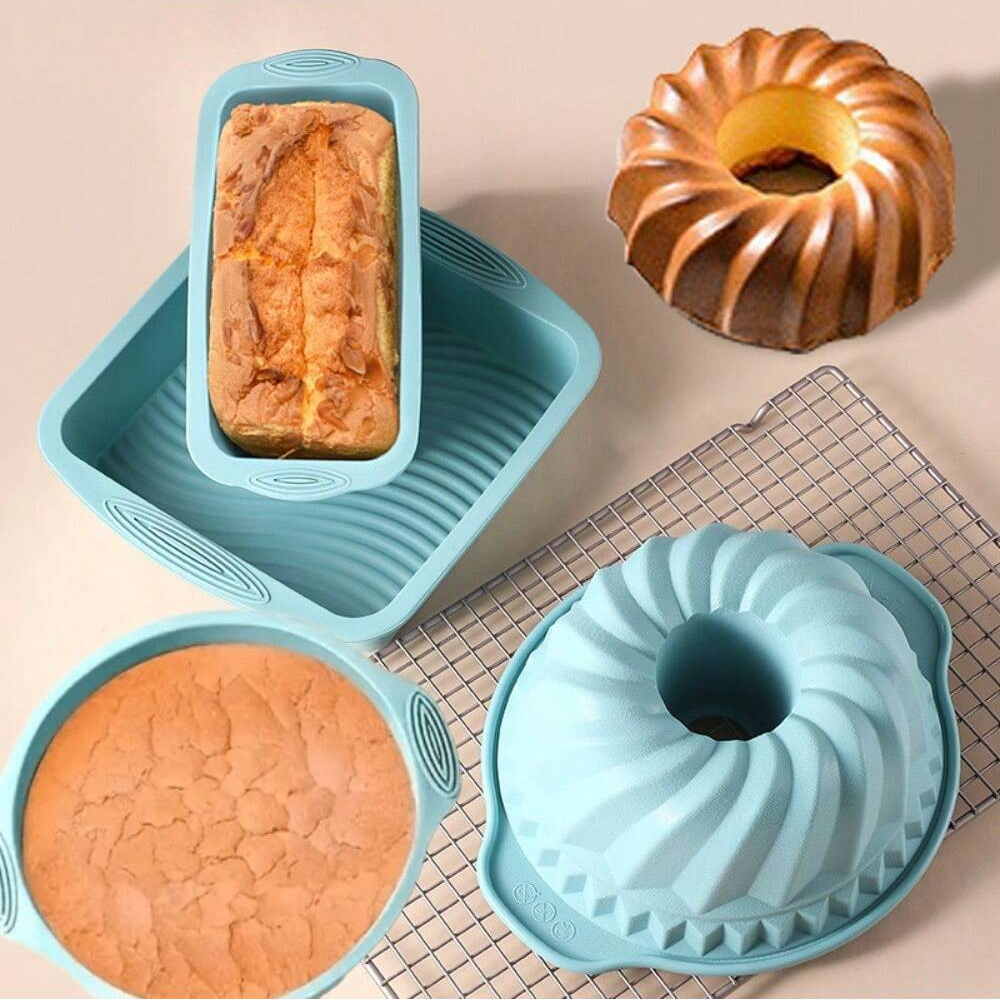 Kitchen Appliances Oven - Silicone Cake Baking Mould Set High-temperature