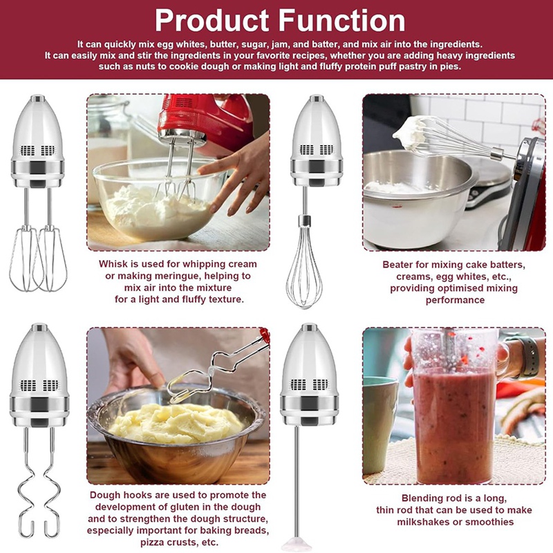 Hand Mixer Attachments Beater, – Kitchen Appliances Manufacturers recenzja i cena