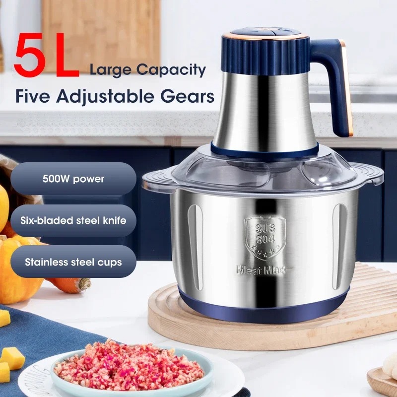 Electric Meat Grinder 5L Large – Food Processor Large recenzja i cena