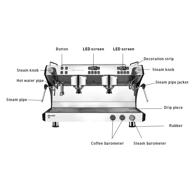 Semi Auto Barista Commercial E – Espresso Machine Semi Auto recenzja i cena