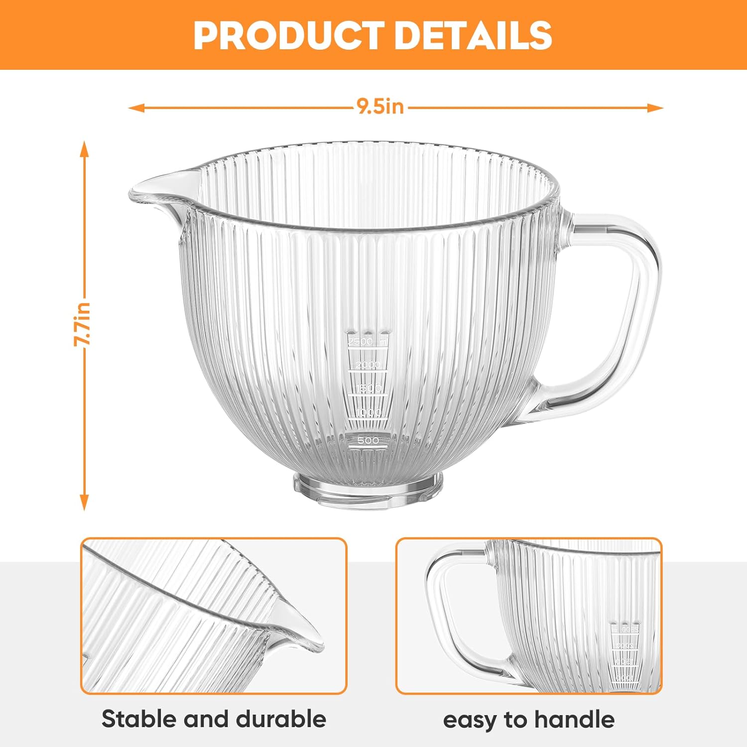 GVODE Glass Bowl for Kitchenai – Kitchen Appliances Manufacturers recenzja i cena