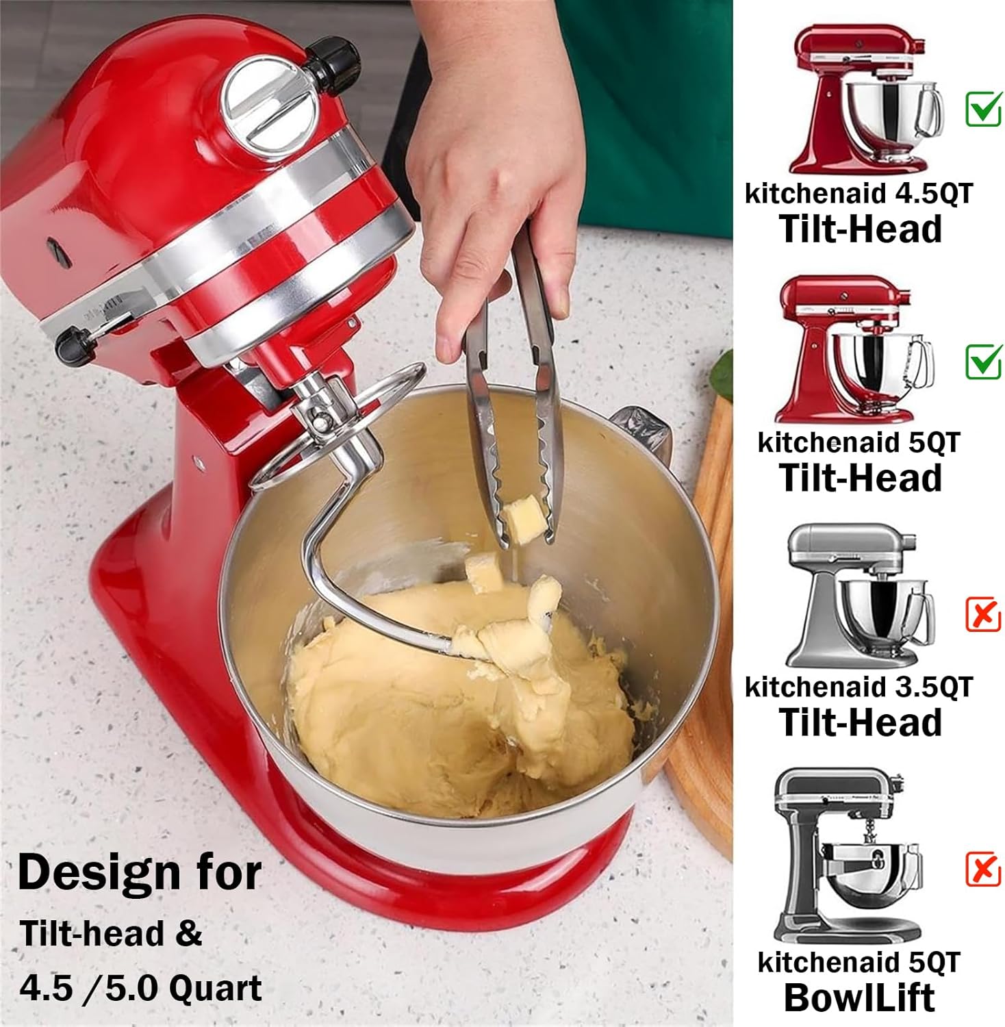 Stainless Steel Dough Hook Wit – Kitchen Appliances Manufacturers recenzja i cena