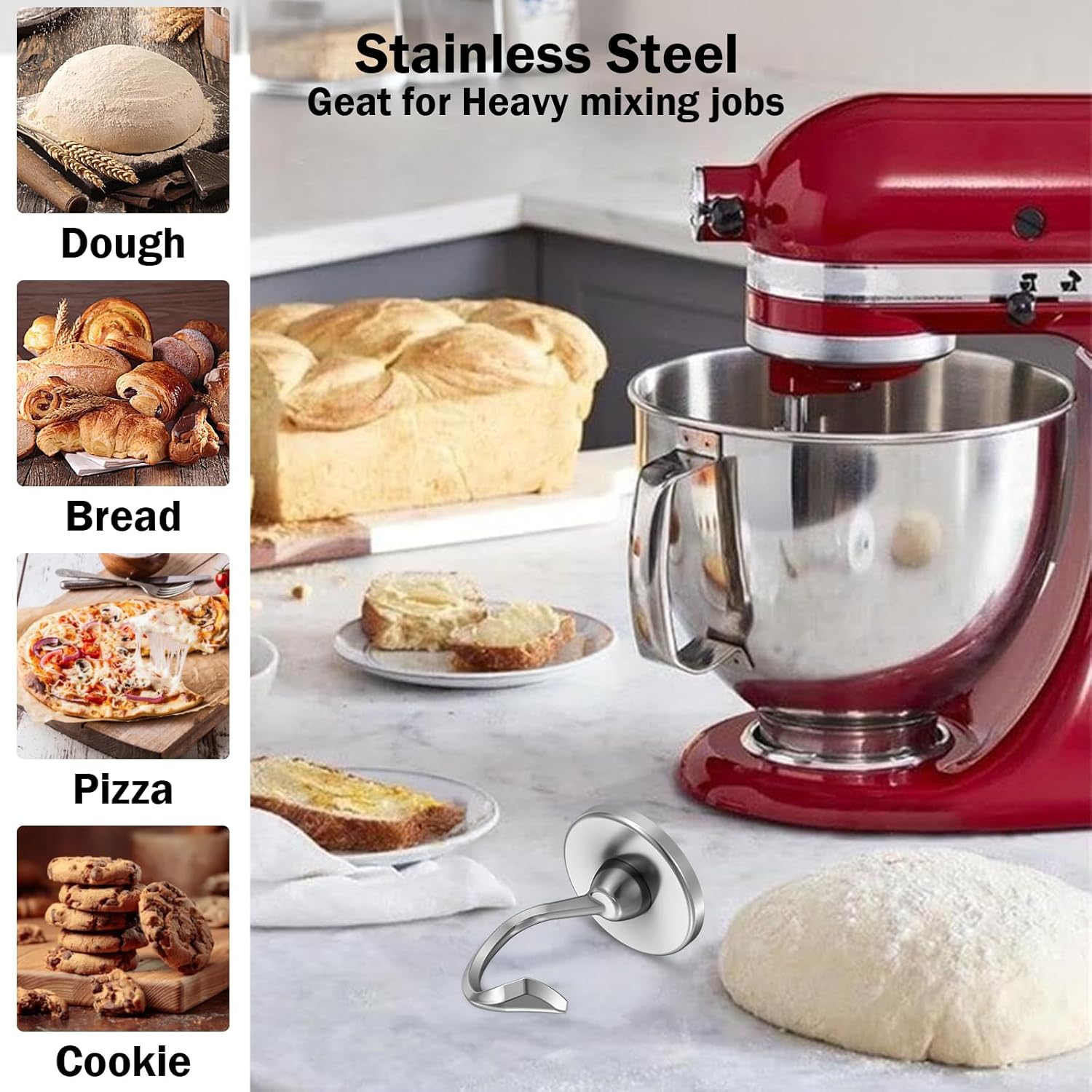 Stainless Steel Dough Hook Wit – Kitchen Appliances Manufacturers recenzja i cena