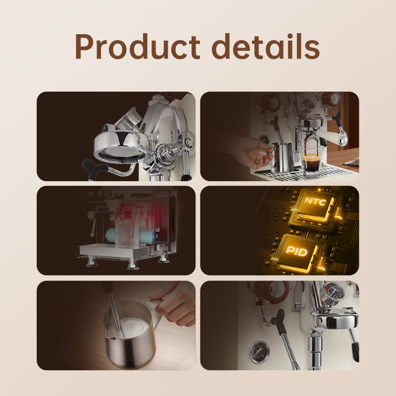 MDK White 58mm Dual Boiler Cof – Espresso Machine Semi Auto recenzja i cena