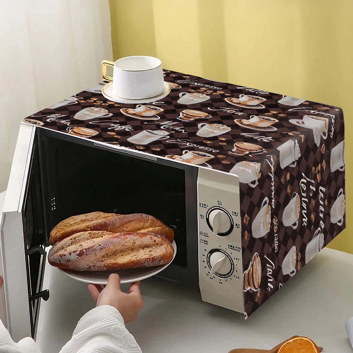 Coffee Cup Printed Microwave O – Kitchen Appliances Oven recenzja i cena
