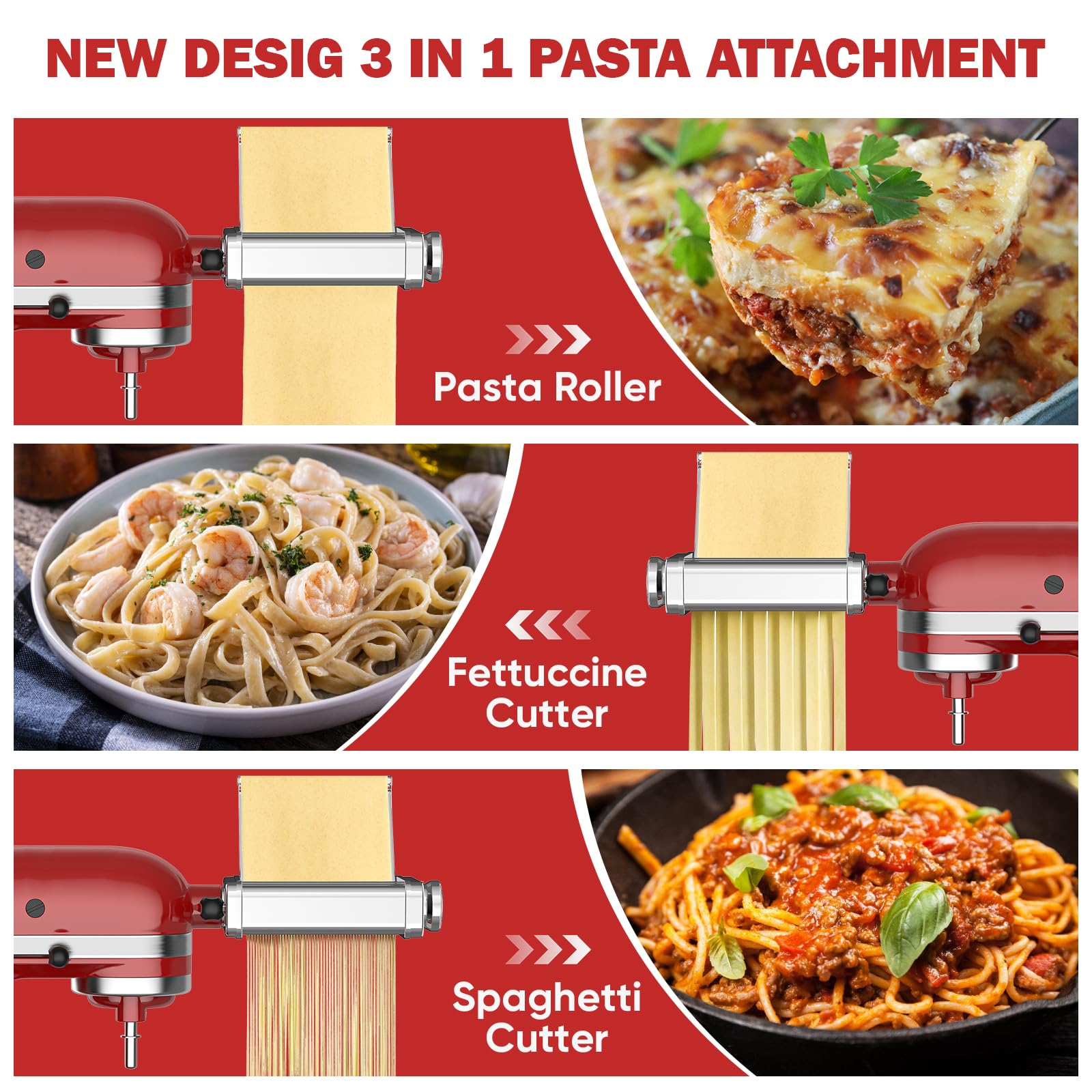 Gvode 3 in 1 Pasta Attachment  – Kitchen Appliances Manufacturers recenzja i cena