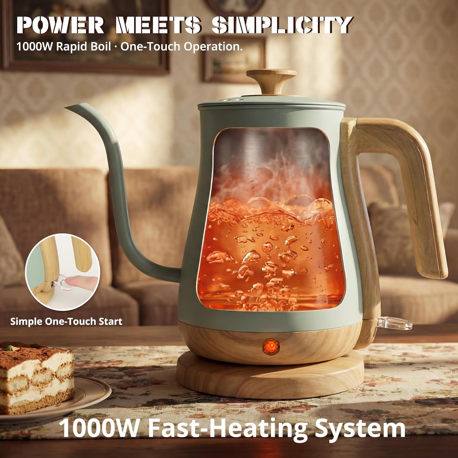 Electric Kettle, 1000W Goosene – Electric Kettle Gooseneck recenzja i cena