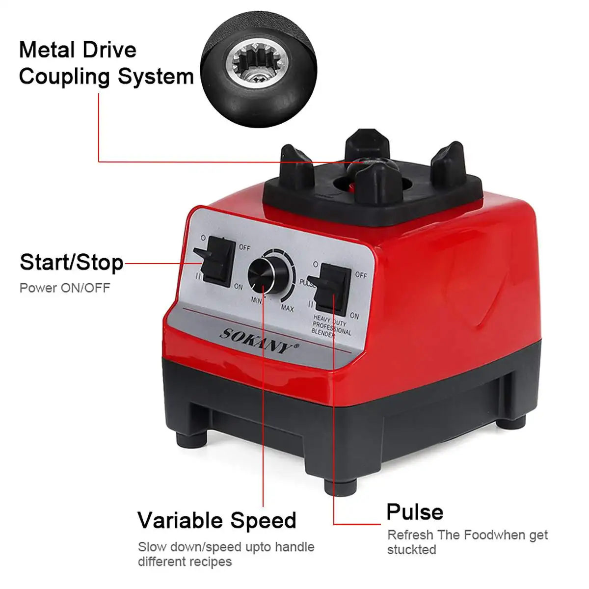 SOKANY 4500W Heavy Duty Commer – Blender High Power recenzja i cena