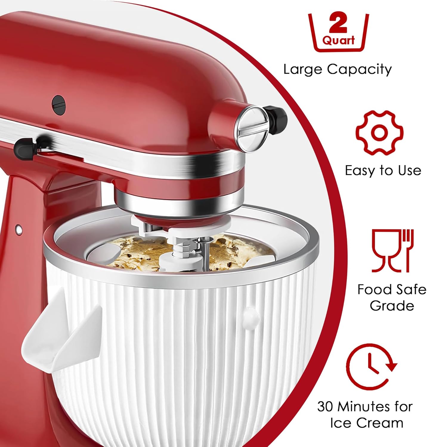 Ice Cream Maker Attachment for – Kitchen Appliances Manufacturers recenzja i cena